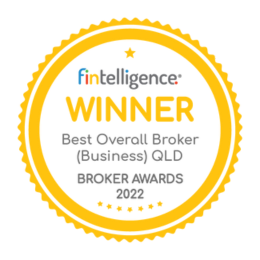 Gold winner badge for FinTelligence: Best Overall Broker (Business) – QLD Broker Awards 2022 (Winner)