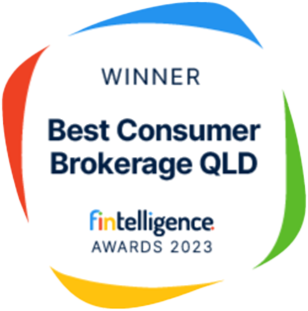 Award badge: Winner, Best Consumer Brokerage QLD, Fintelligence Awards 2023