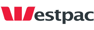 Logo featuring a red stylized W followed by a black wordmark text